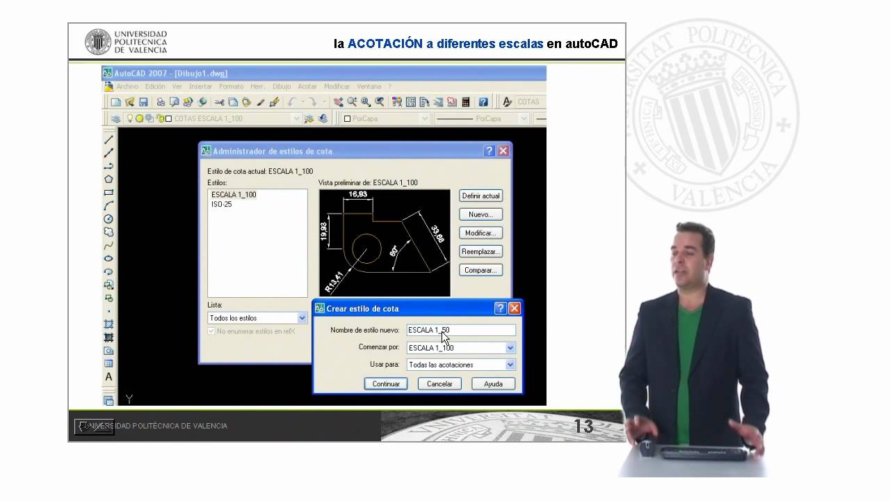Acotación a diferentes escalas |  | UPV