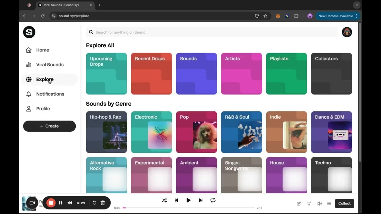Sound - A web3 music Application