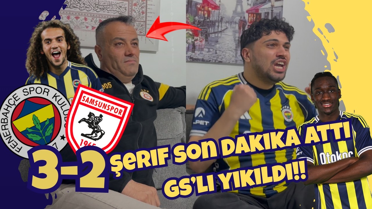 Fenerbahçe 3-2 Samsunspor/ Tarihi Maçta Son Dakika Gelen Gol ile Fenerbahçeli Sevinçten Çıldırdı!!..