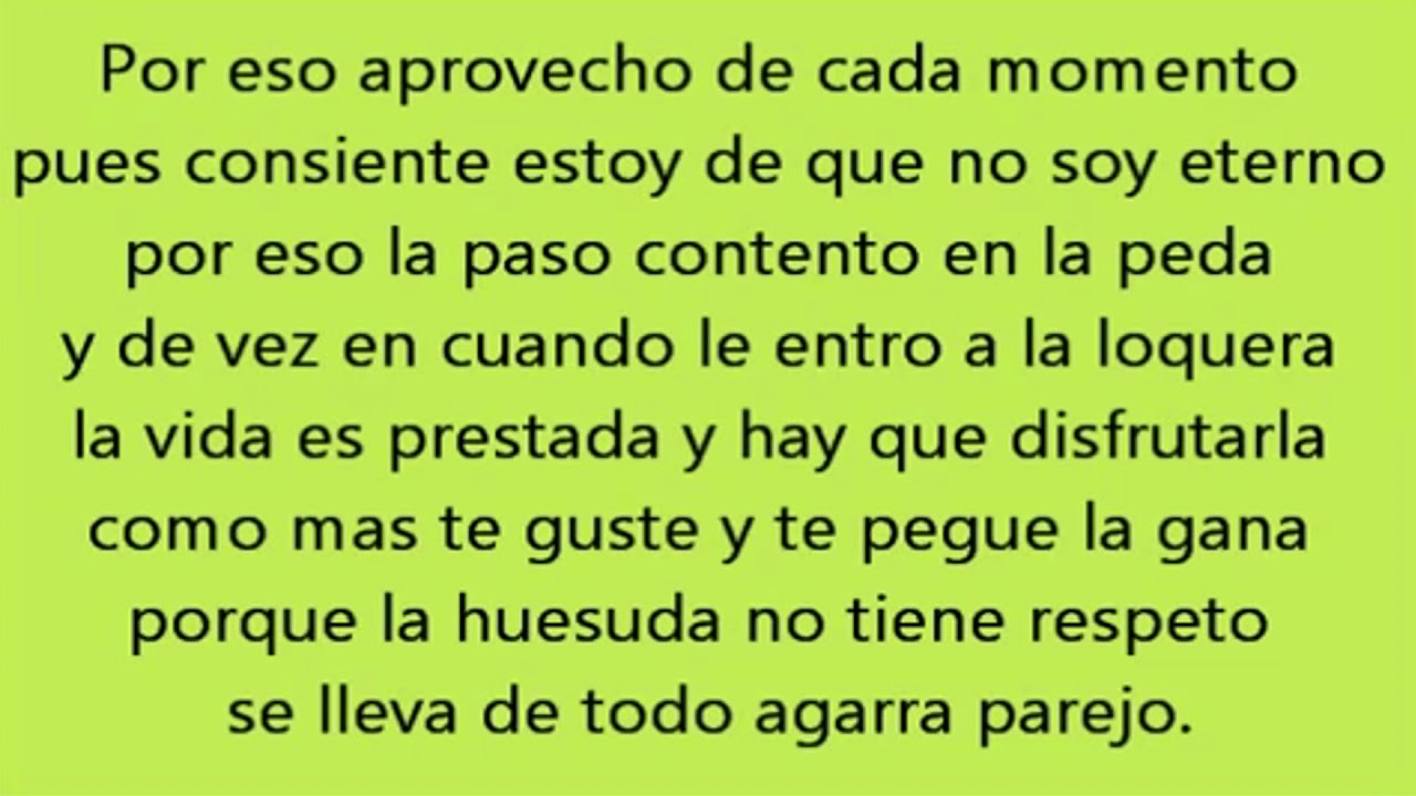 Mi Ultimo Deseo. Los Recoditos. Letra