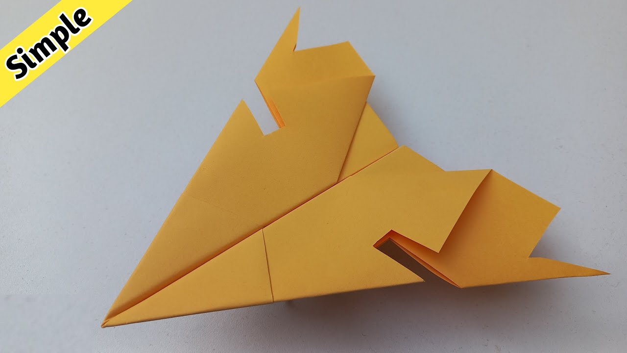 Best Simple Paper Airplane  | Easy Folding Steps