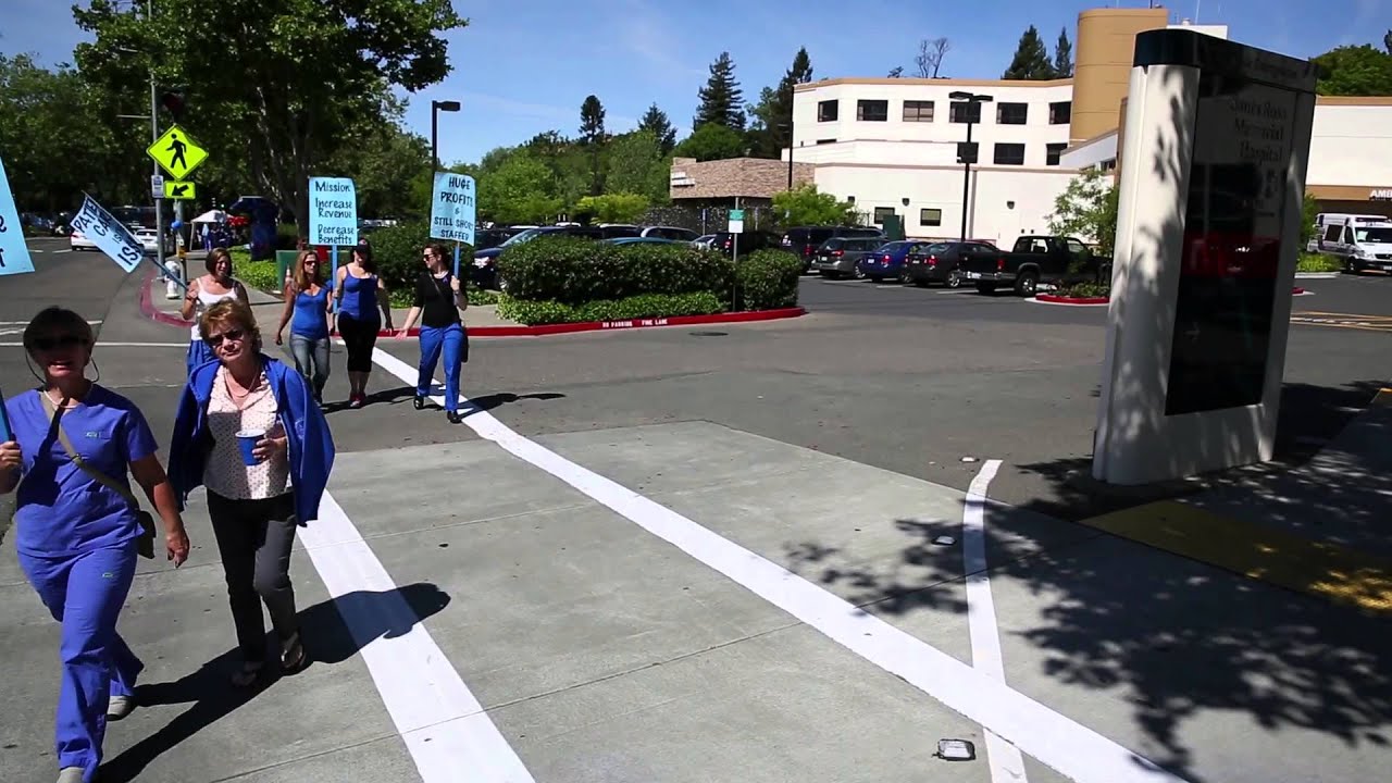Nurses Strike at Santa Rosa Memorial Hospital
