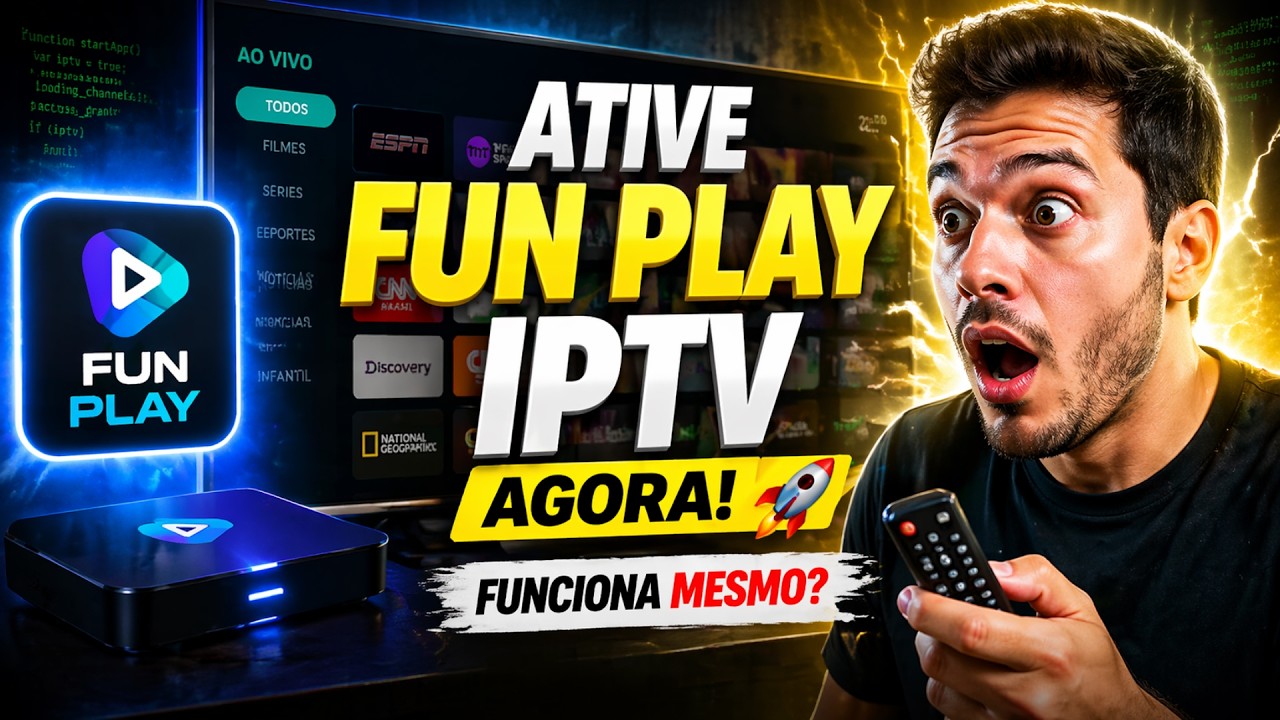 ATIVE o APLICATIVO Fun Play IPTV AGORA! 🚀 Funciona mesmo? Guia r&aacute;pido #FunPlay #IPTV