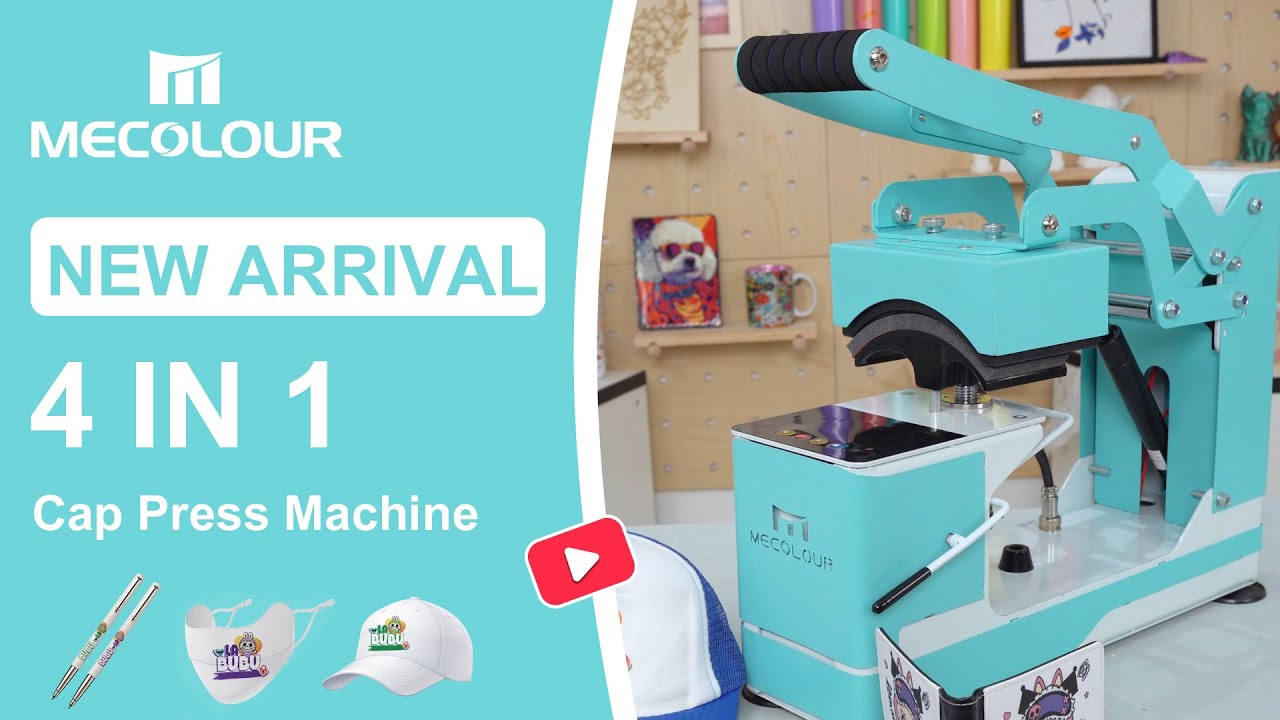 4-in-1 Hat Heat Press Printing Tutorial | Custom Cap Heat Transfer
