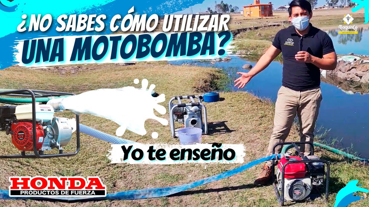 C&oacute;mo utilizar una motobomba Honda | Maquinco maquinaria