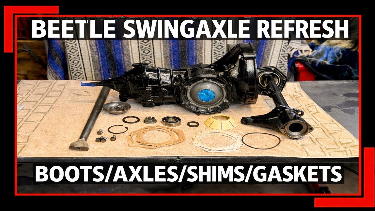 VW BEETLE SWINGAXLE TRANSMISSION AXLE AND BOOT MAINTENANCE - #sladesbeetle #vwbeetle