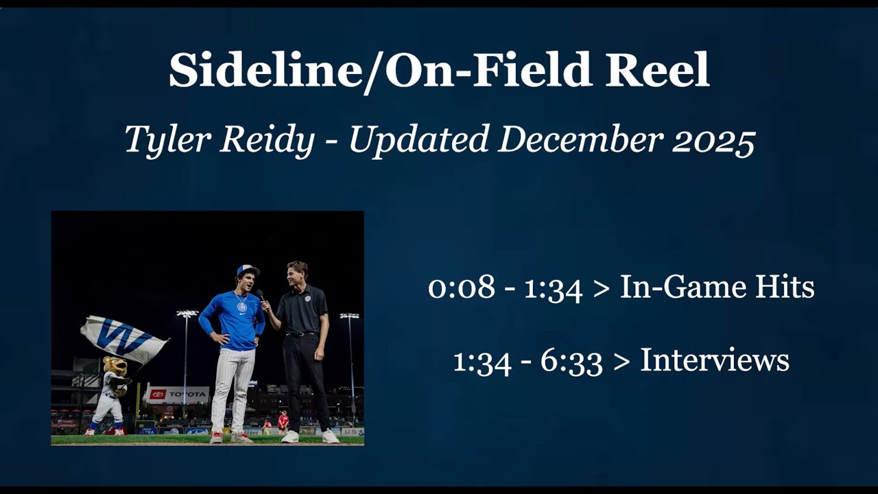 Sideline/On-Field Reel (Updated Dec. 2025)