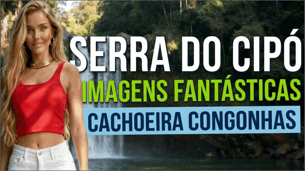 SERRA DO CIPÓ VISTA DO ALTO! Cachoeiras Deslumbrantes de Minas Gerais em Imagens de Drone 4K