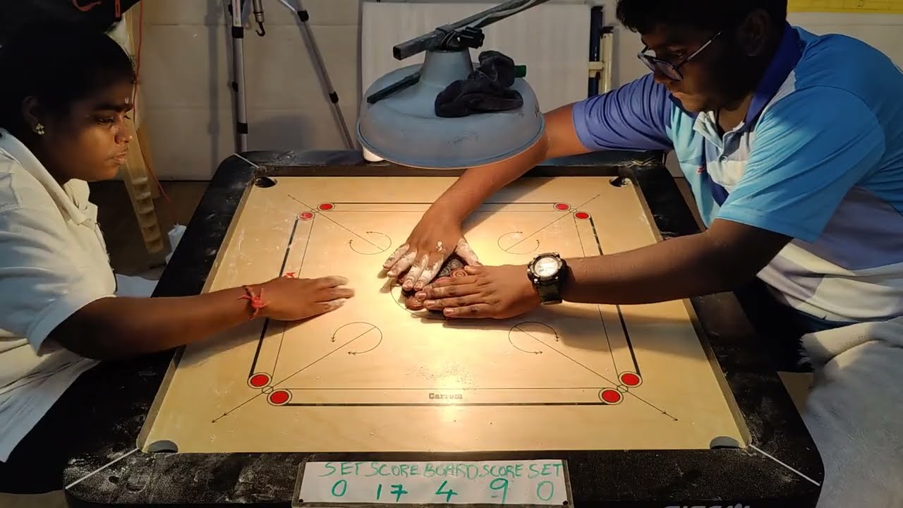 Amos vs keerthana | R3 Open Singles 🔥| Vada Chennai Carrom Academy 2nd Annual Tournament