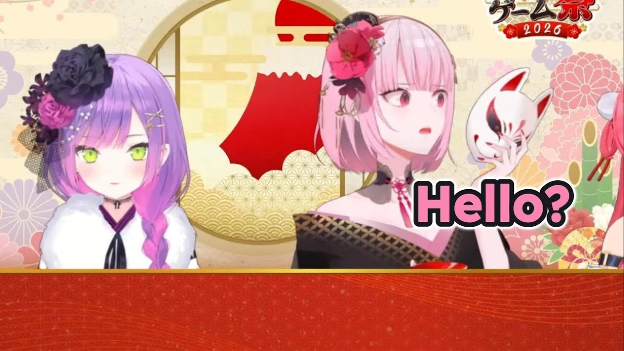 Calli's reaction after Miko sneakily appeared when she and Towa was hosting a game