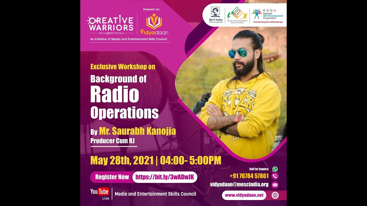 Learn Backgroud Radio Operations| By Saurabh Kanojia | Producer & RJ | Creative Warriors | MESC