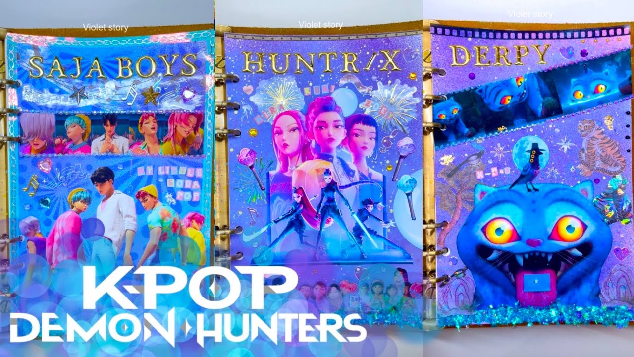 Scrapbooking 다꾸 | KPop Demon Hunters Collection 케이팝 데몬 헌터스 모음 | Journaling
