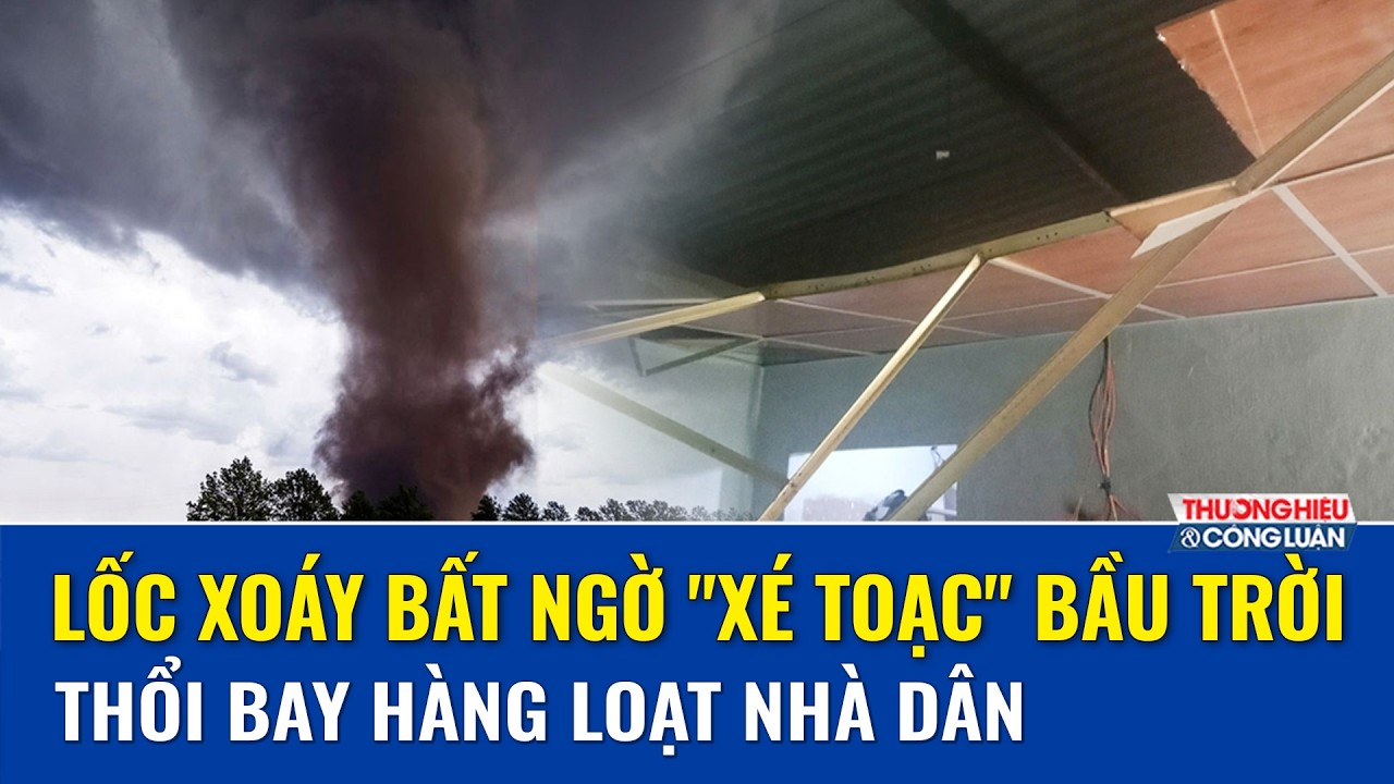 Sức tàn phá khủng khiếp của cơn lốc xoáy bất ngờ  tại xã Ba Vì