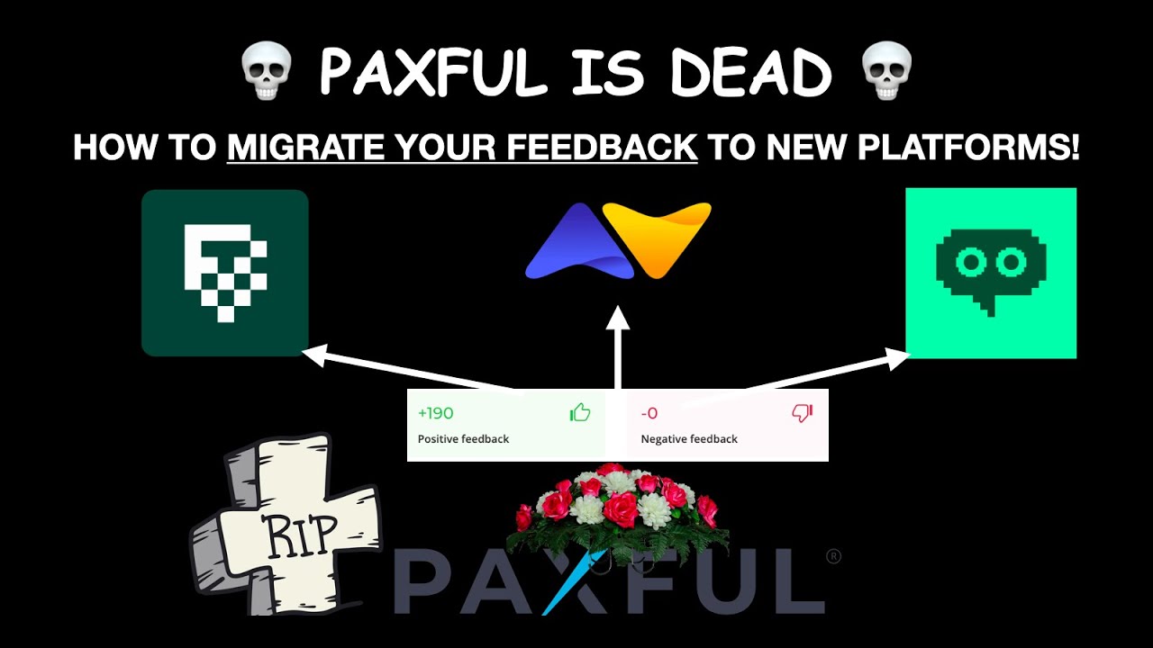 PAXFUL SHUT DOWN! Migrate feedback and Trade history to new USA alternatives