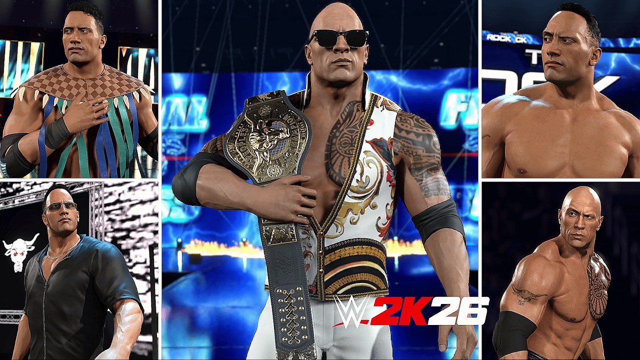 WWE 2K26 – Все версии выхода The ROCK на ринг в игре!