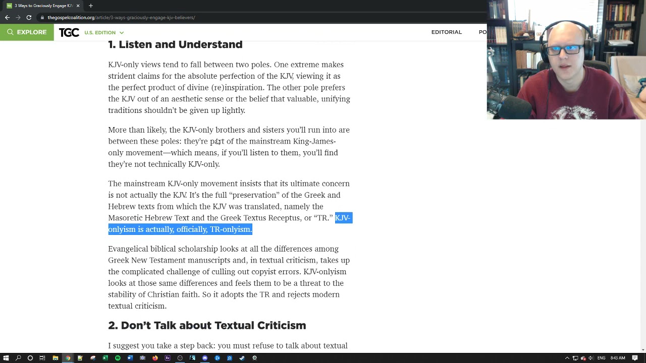 Mark Ward Article Review With All the Harshness He Deserves