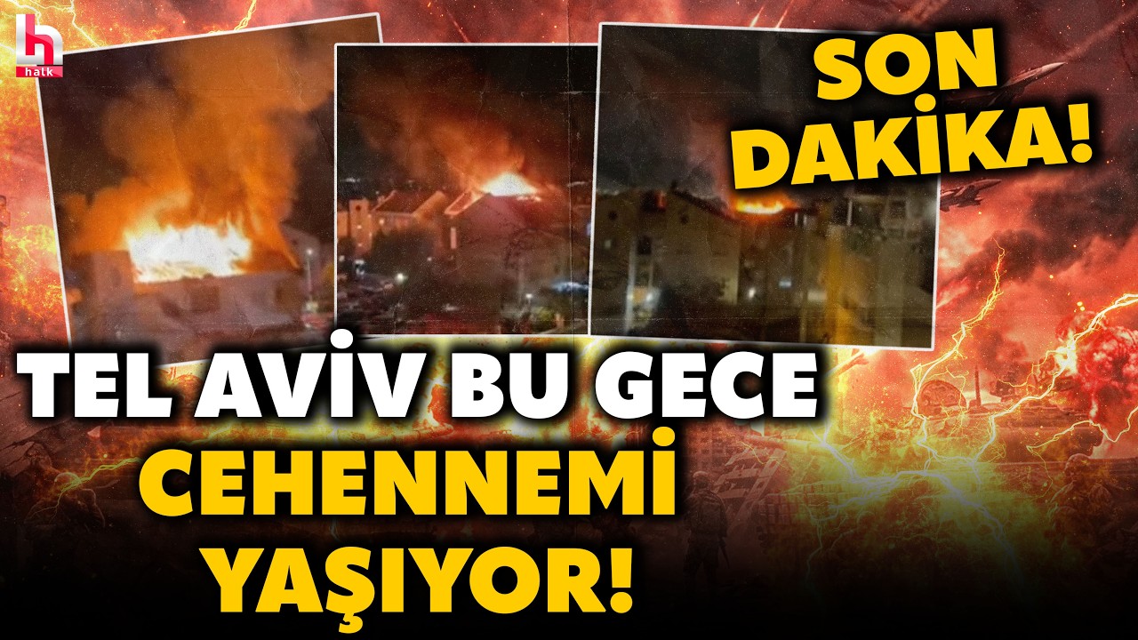 SON DAKİKA! SAVAŞ DEHŞET BİR DURUMA GELDİ! İran, İsrail'i art arda vuruyor! İşte o kabus görüntüler!