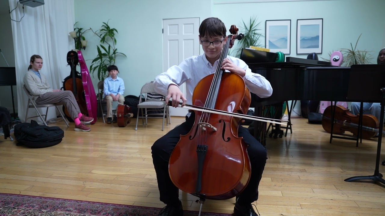 Brayden playing Tarantella at 2026 Jan Cello Winter Recital