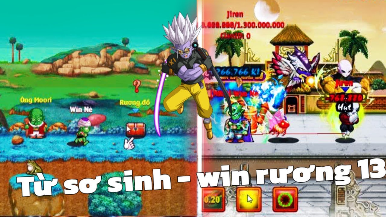 Hồi Sinh Ngọc Rồng - Từ Sơ Sinh Đến Win Rương Gỗ Cấp 13 Ở Sever Mới !!!