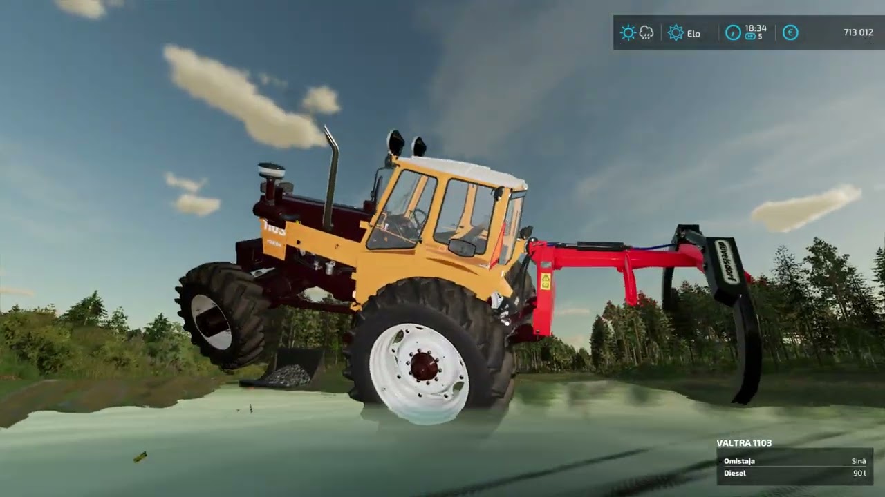 Fs22 jokitie kobelcon nosto järvestä