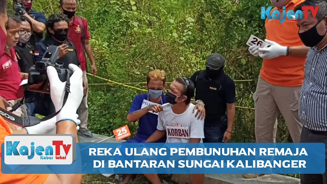 Reka Ulang Pembunuhan Remaja di Bantaran Sungai Kalibanger