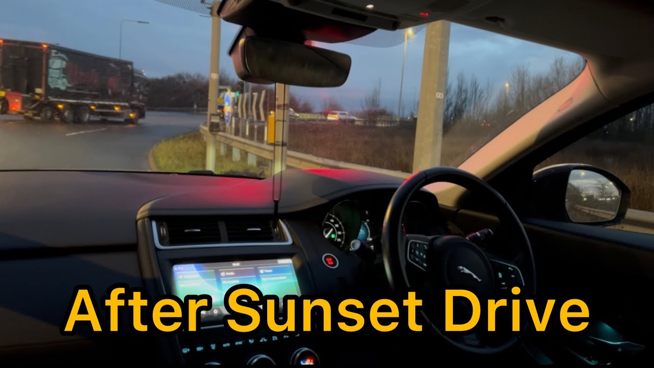Jaguar Evening Drive After Sunset | Cockpit POV UK