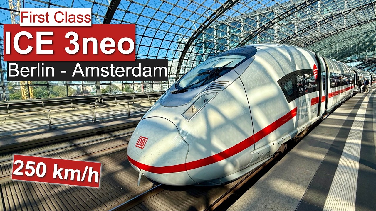 Finally ! Berlin-Amsterdam on ICE 3neo High-Speed Train in First Class