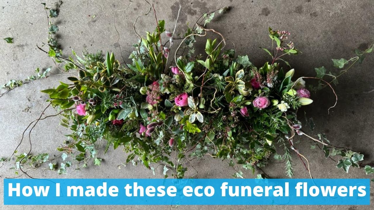How I create this funeral tribute with all British grown flowers in January