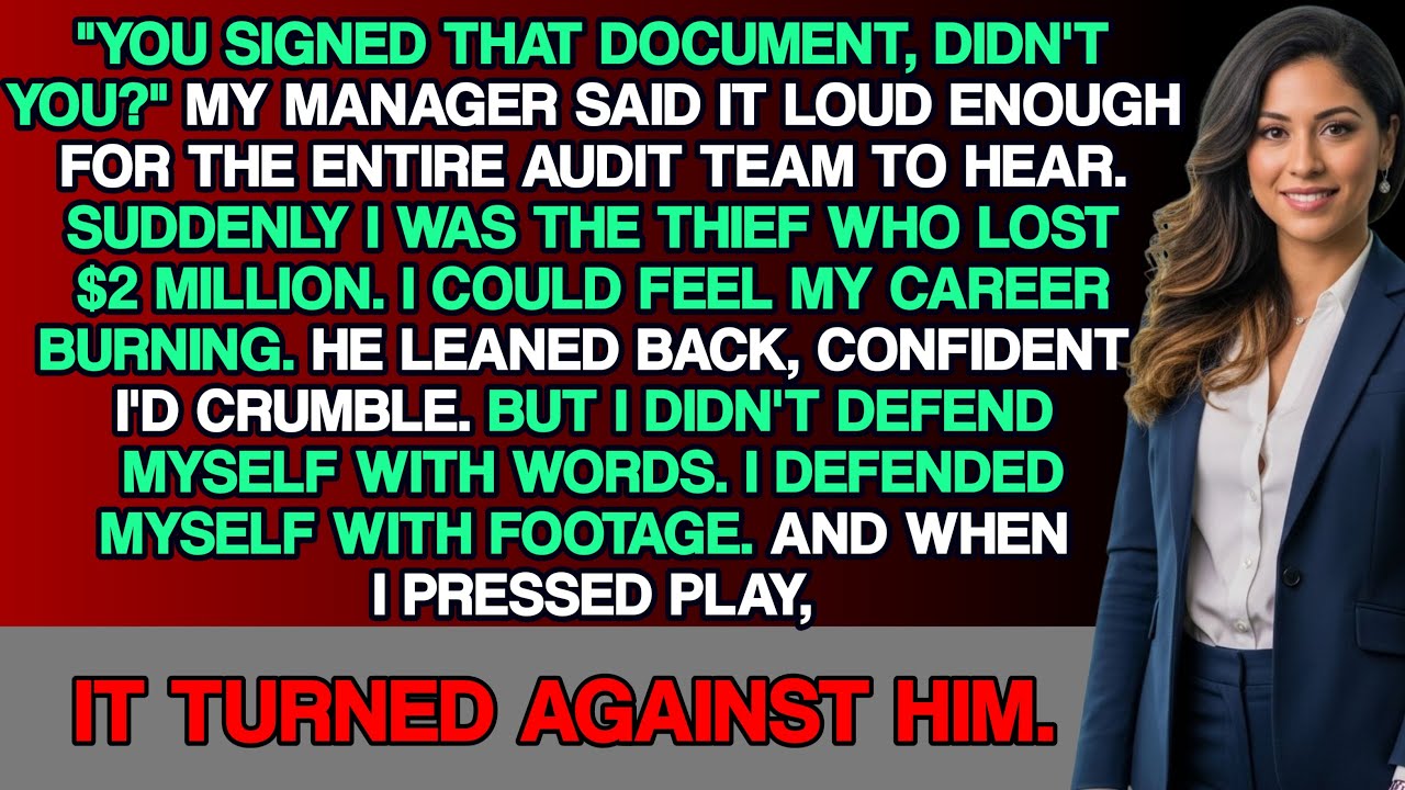 My Manager Blamed Me for the Missing $2 Million Budget — So I Played the CCTV Footage During .....