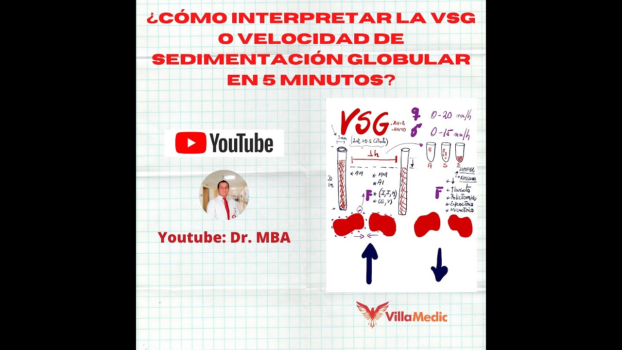 ¿Cómo interpretar la VSG o velocidad de sedimentación globular?