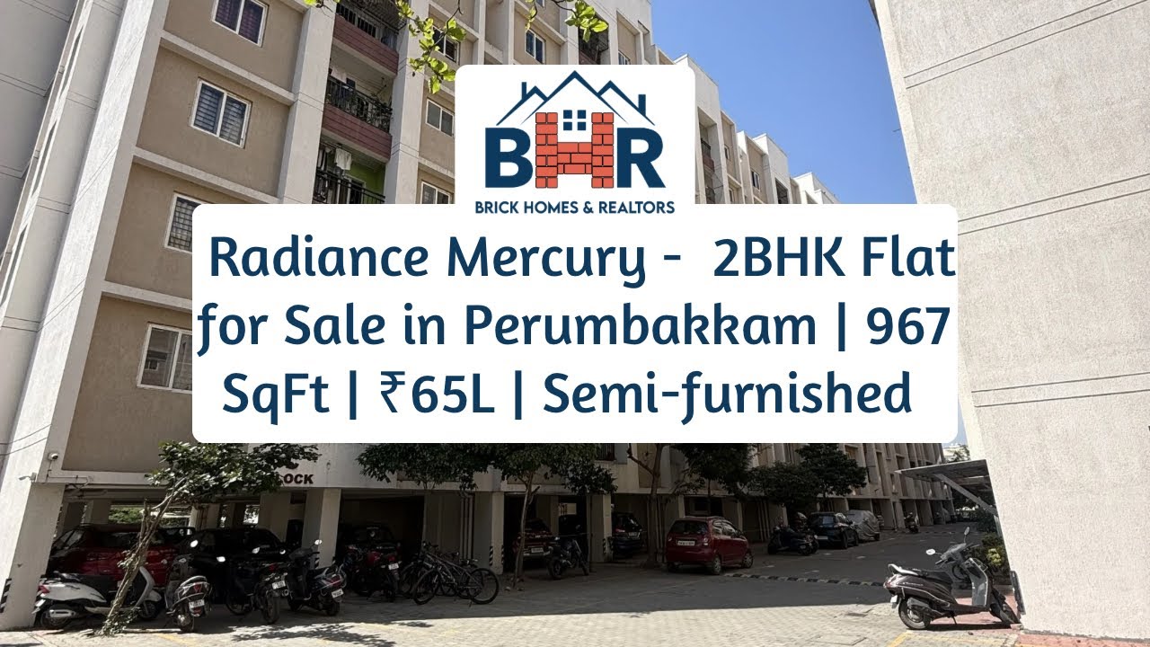 🏡 2BHK Resale Apartment for Sale in Radiance Mercury – Perumbakkam