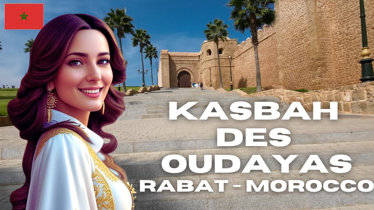 Walking Tour Rabat Kasbah des Oudayas Morocco - 4K HDR 60 FPS