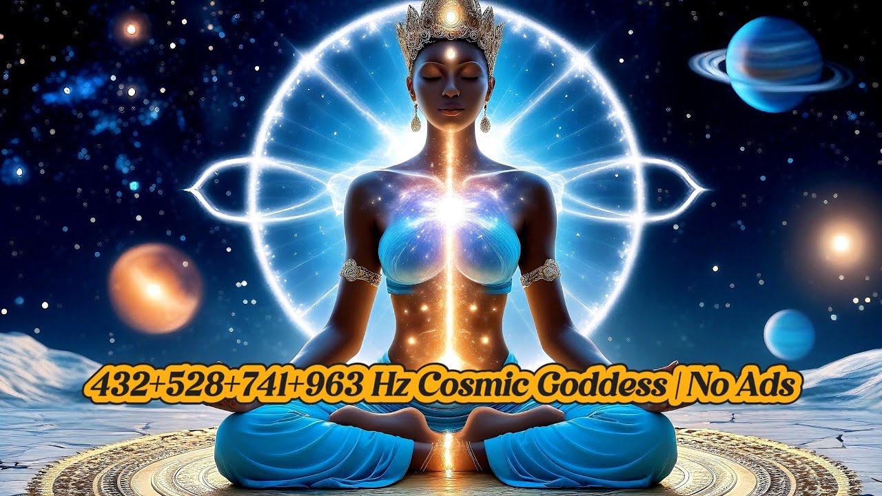 🌌 1:33:33 FOUR HEALING FREQUENCIES ✨ 432+528+741+963 Hz Cosmic Goddess | No Ads