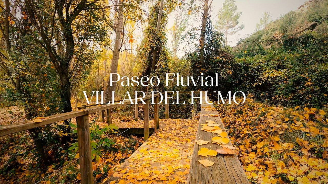 Senderismo por Villar del Humo (Cuenca) en Otoño - Paseo Fluvial: Sonidos Naturales y Aldea Pitufos🍂