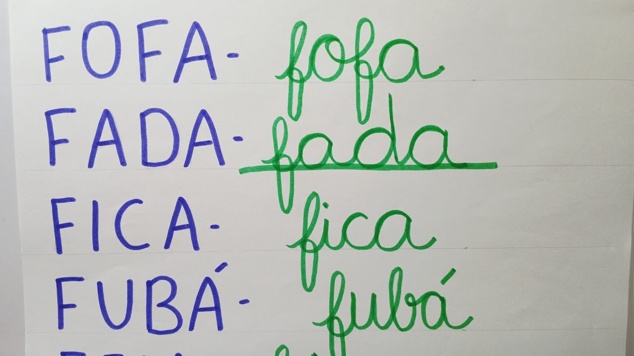 Aprender a Ler e Escrever com a Letra cursiva| #Alfabetização | 7 aula