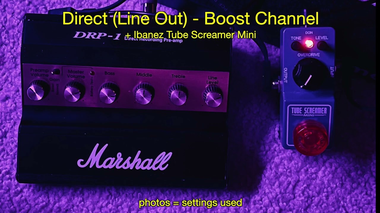 Marshall DRP-1 Direct Recording Preamp 1994 W/DISTORTION [LINE OUT]