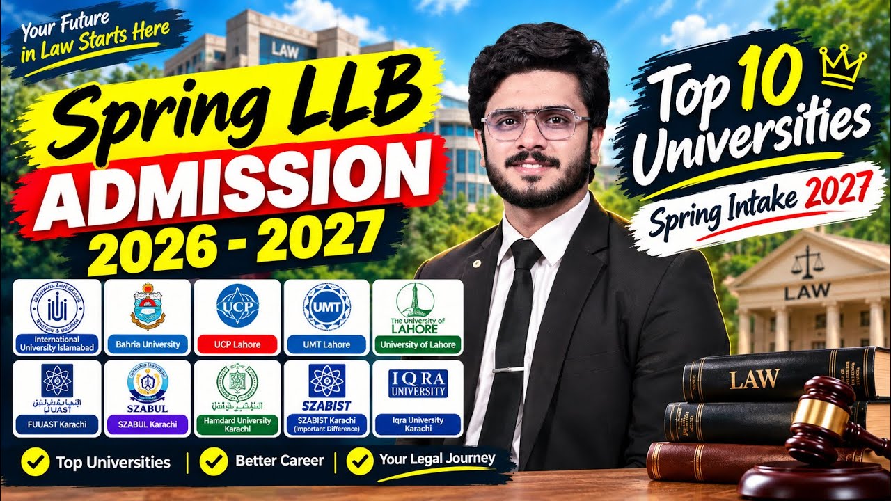 Spring LLB Admission 2026-2027 | Top 10 Universities | Spring Intake 2027
