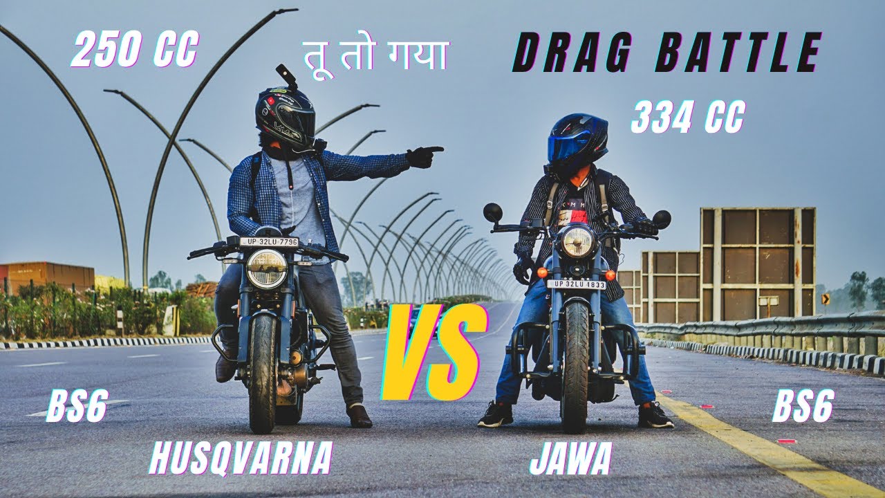 Cafe Race Vs Classic Bobber | Jawa Perak 334cc Bs6 Vs Husqvarna Vitpilen 250 Bs6 | Drag Race Top End