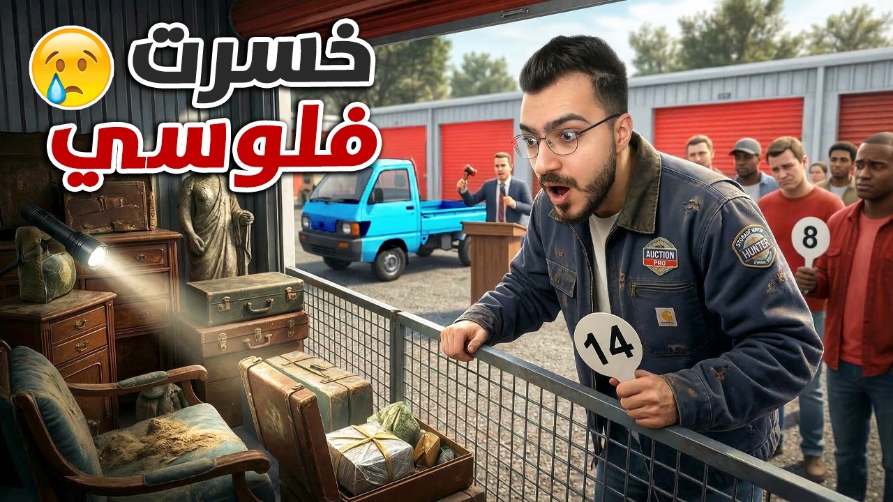 دخلت على مزاد ب 1900$ وخسرت كل فلوسي !! Storage Hunter Simulator #4 🔥