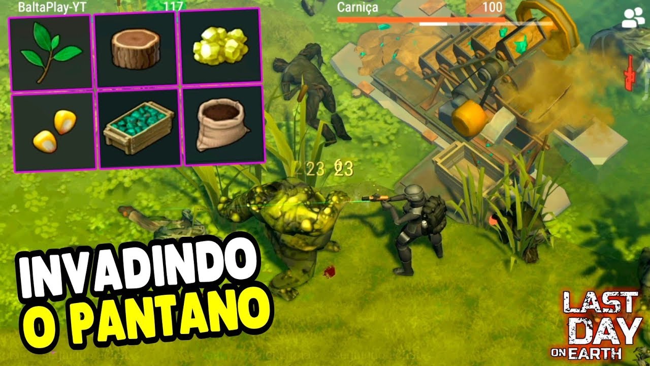 INVADINDO O PANTANO E PEGANDO NOVOS ITENS - Last Day On Earth