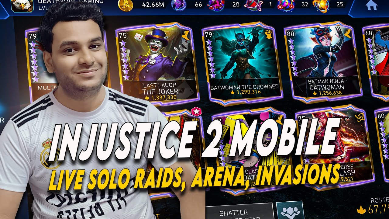 INJUSTICE 2 MOBILE THE DAILY GRIND! Solo Raid, CA, & League Raid, Invasions Hits LIVE!