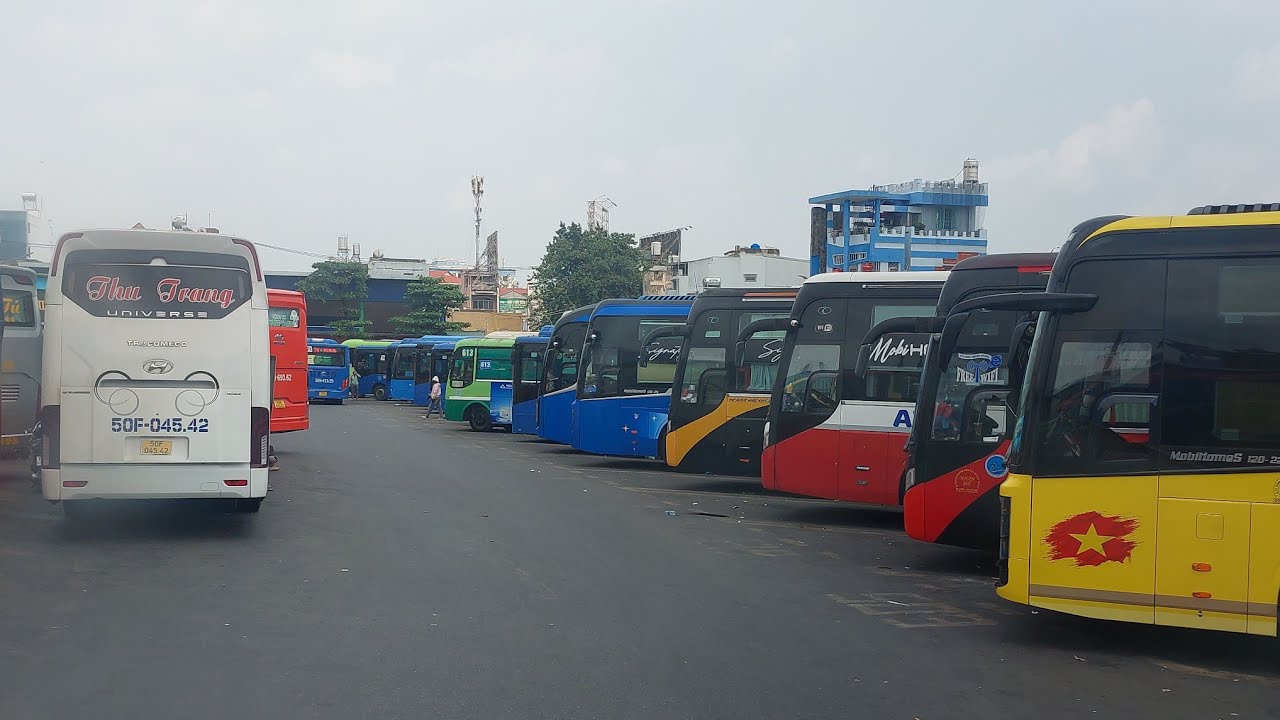 Arrived - An Suong Bus Station, HCMC, Vietnam 