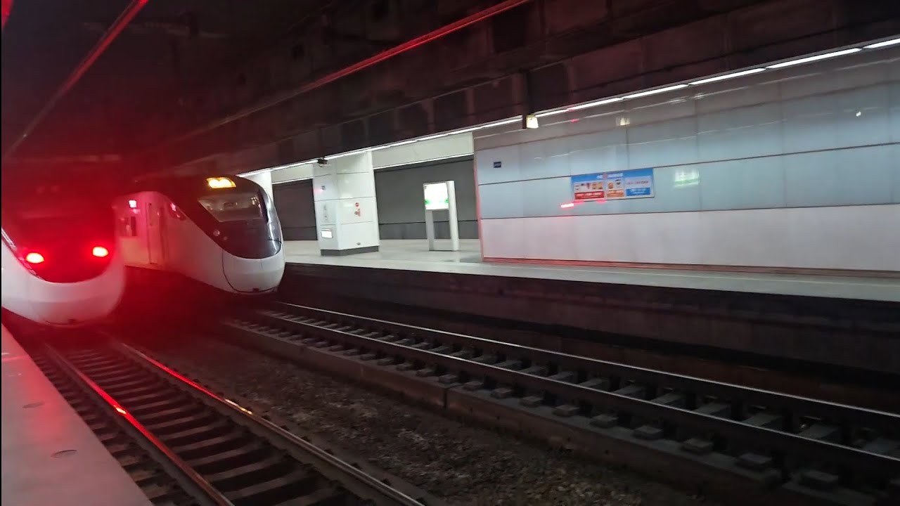 415次新左營開往樹林EMU3000型EMU3009皮蛋豆腐騰雲號紅色帶新城際自強號列車，和116次潮州開往七堵觀光特仕版EMU3000型十二輛編組EMU3025皮蛋豆腐騰雲號四色彩色新城際自強號列車