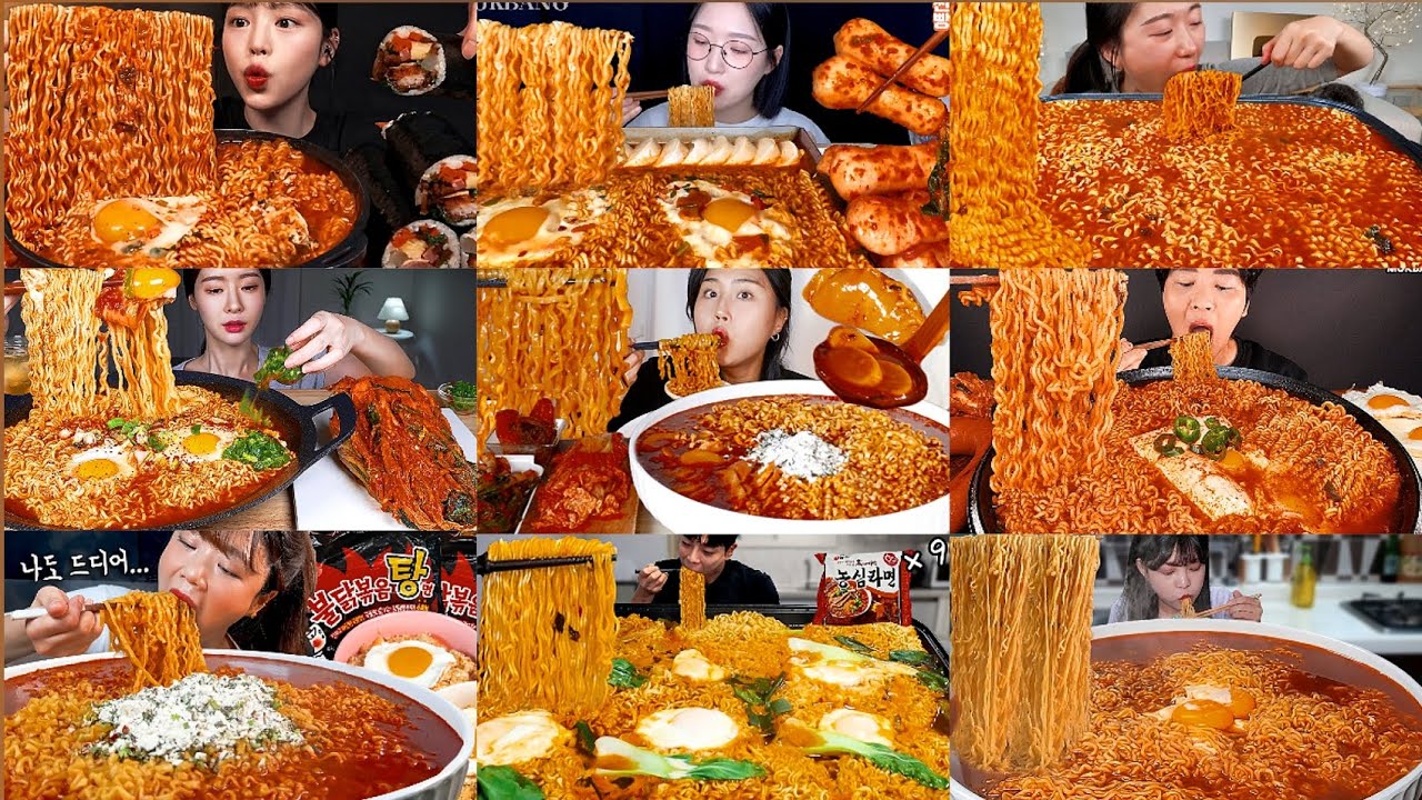 SPICY NOODLES Mukbang Challenge🌶|| Satisfying, Ultimate Eating Compilation