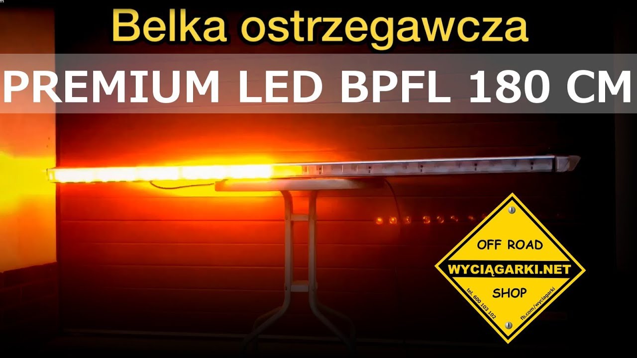 Belka ostrzegawcza LED KOGUT stroposkop 180cm POMOC DROGOWA - LAWETA - PILOT - SŁUŻBA DROGOWA
