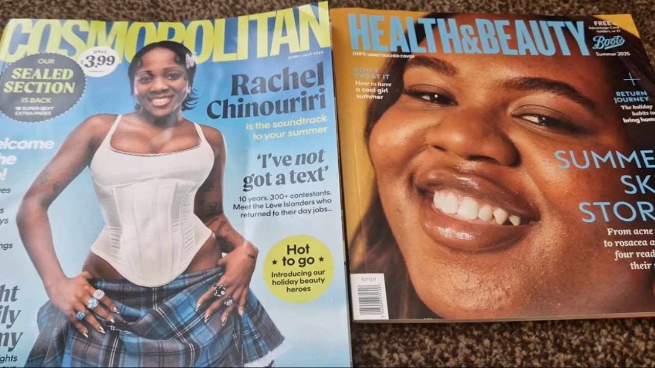 ASMR Whispering & Tracing whilst looking through magazines   #asmr