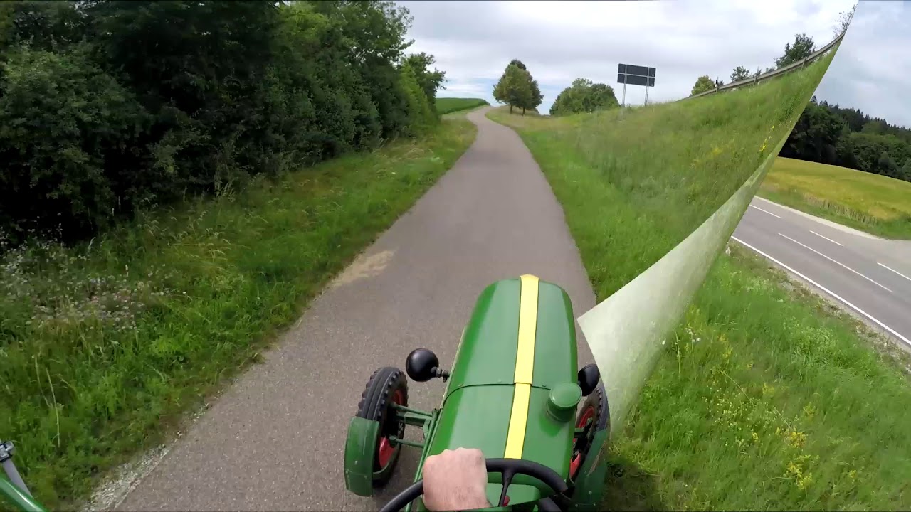 Ausfahrt mit 22er Deutz F2L612/54 im Juli 2020