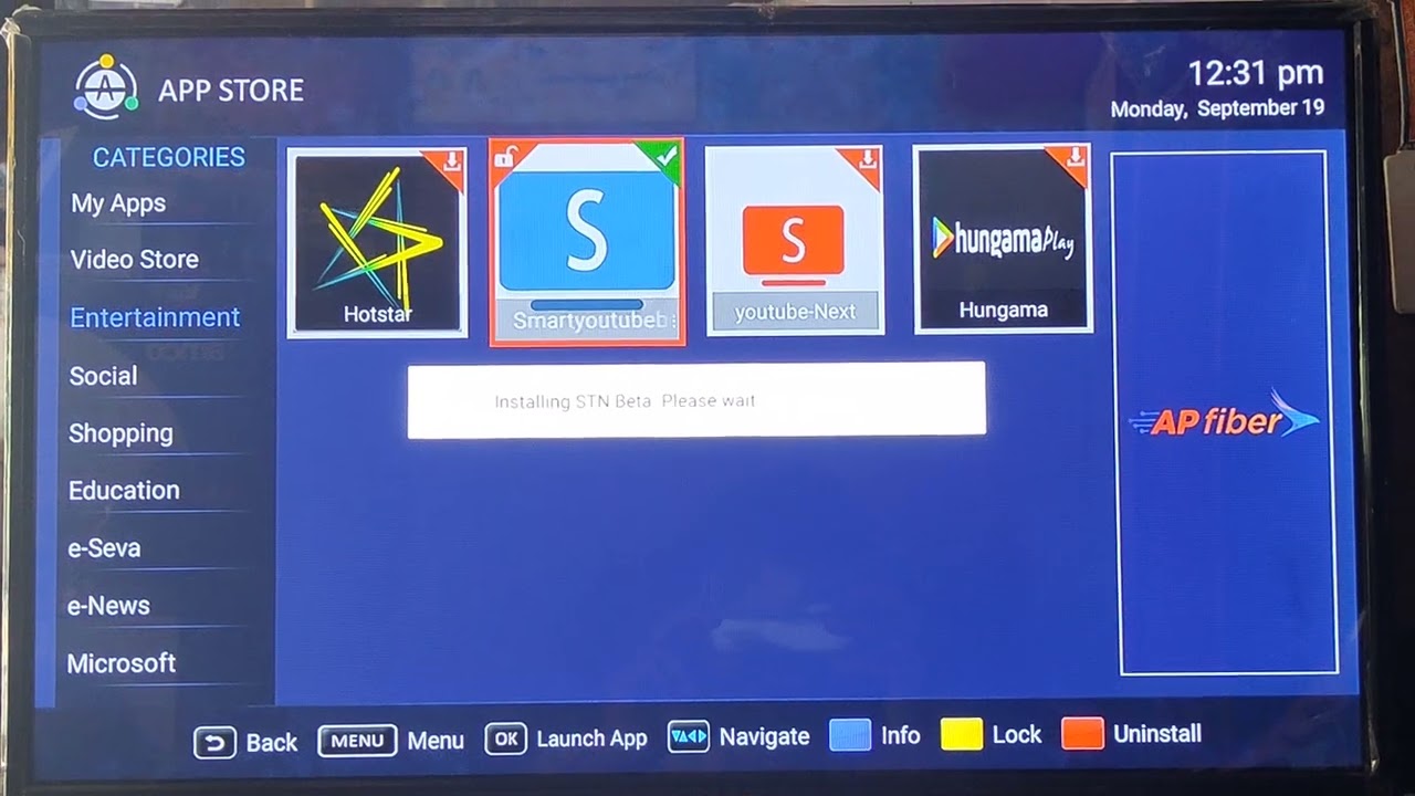 AP FIBER SETUPBOX YOUTUBE PROBLEM SOLUTION