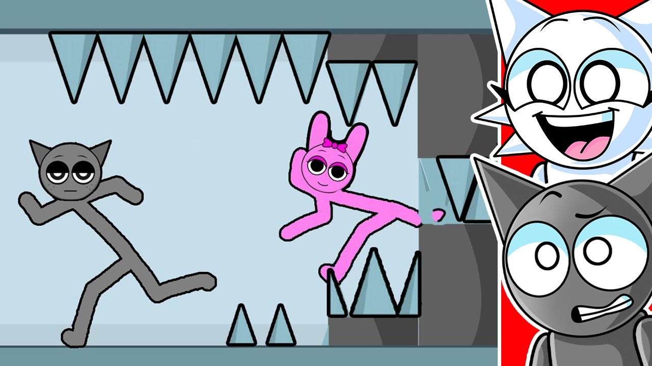 Реакция на SPRUNKI STICKMEN против FACTORY!
