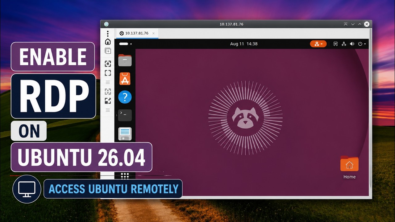 Как настроить RDP в Ubuntu 26.04 | Удаленный доступ, демонстрация экрана